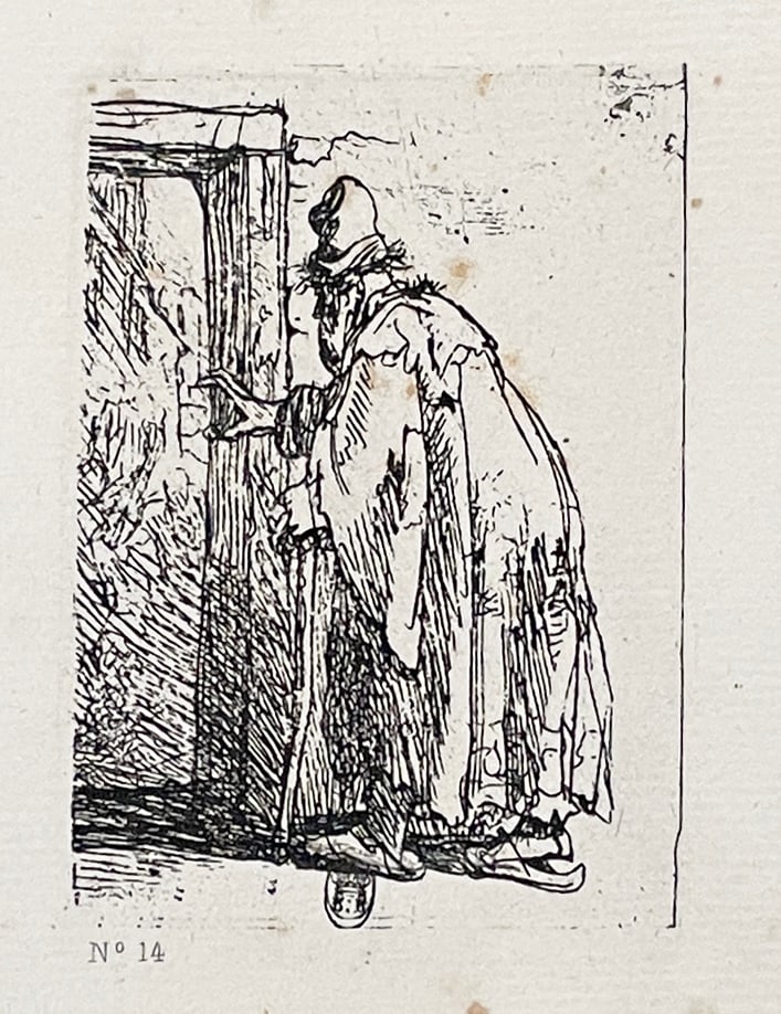 Rembrandt van Rijn - Tobie Aveugle: Artist: Rembrandt van RijnTitle: Tobie AveugleYear: 1897Dimensions: 17 5/8in. by 12 3/8in.Edition: From the rare limited edition of 500Publisher: A. Quantin ParisSuite: L Ouvre de RembrandtMedium: