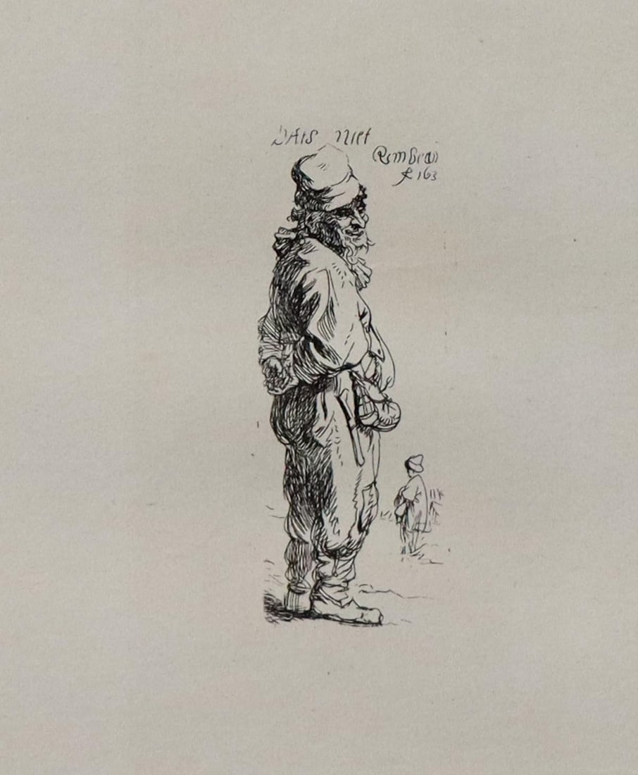 Rembrandt van Rijn (after) - A Peasant Calling Out: Artist: Rembrandt van Rijn (after)Title: A Peasant Calling Out "Dats Niett"Year: 1880Dimensions: 13.75in. by 10.5in.Edition: From the rare limited editionSuite: L'Ouvre de RembrandtMedium: Engraving