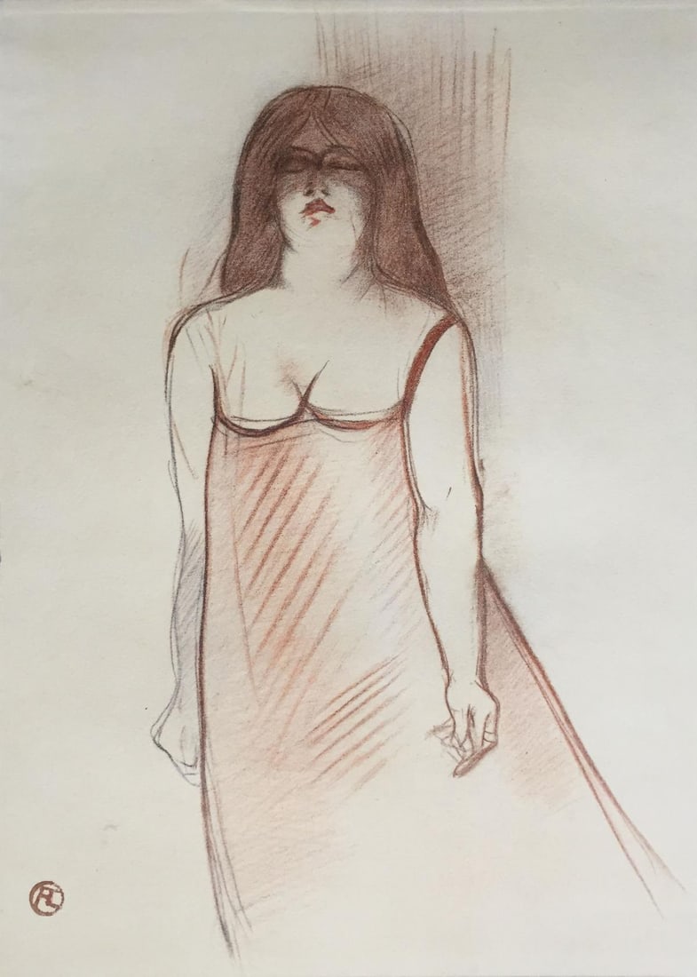 Henri Toulouse-Lautrec (After) - Mademoiselle Cocyte: Artist: Henri Toulouse-Lautrec (After) Title: Mademoiselle Cocyte Year: 1930 Dimensions: 12in. by 17in. Edition: V from the rare limited edition of X Publisher: