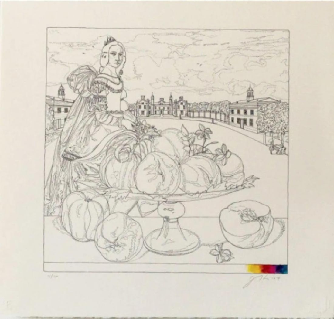 Josef Levi - Still Life with Zurbaran: Artist: Josef LeviTitle: Still Life with ZurbaranYear: 1979Dimensions: 22in. by 21 1/2in.Edition: From the Rare Limited Edtion of 175Suite: Still Life with ZurbaranMedium: Original Lithograph in