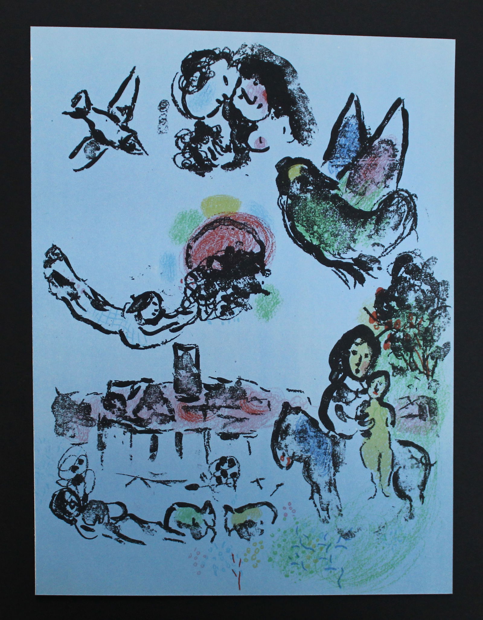 Marc Chagall - Nocturne in Venice: Artist: Marc ChagallTitle: Nocturne in VeniceYear: 1963Dimensions: 12 3/4 x 9 5/8 in.Edition: From the rare limited editionPublisher: Andre Sauret, Monte Carlo, FranceSuite: Lithographe IIMedium: