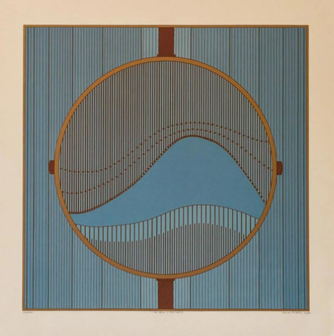 Sharon Sutton - I am Here In the World: Artist: Sharon SuttonTitle: I am Here In the WorldYear: 1981Dimensions: 29in. by 29in.Edition: From the Rare Limited Edition of 200Medium: Screenprint in ColorsCondition: ExcellentSignature Details: