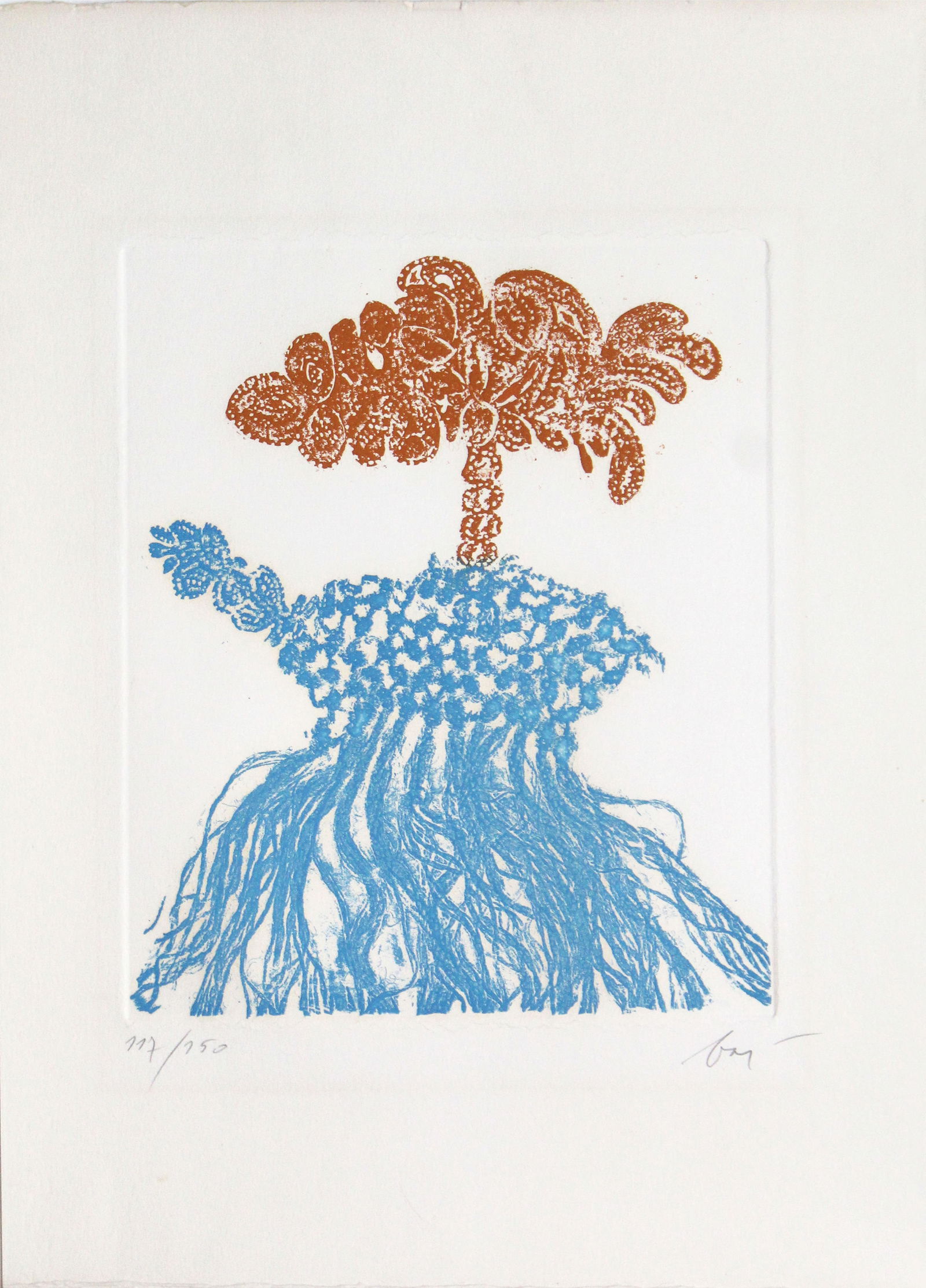 Enrico Baj - Uccello Meccanico: Artist: Enrico BajTitle: Uccello MeccanicoYear: 1967Dimensions: 10 3/4 x 9 in.Edition: From the rare limited edition of 150Medium: Original aquatint on paperCondition: ExcellentSignature Details: