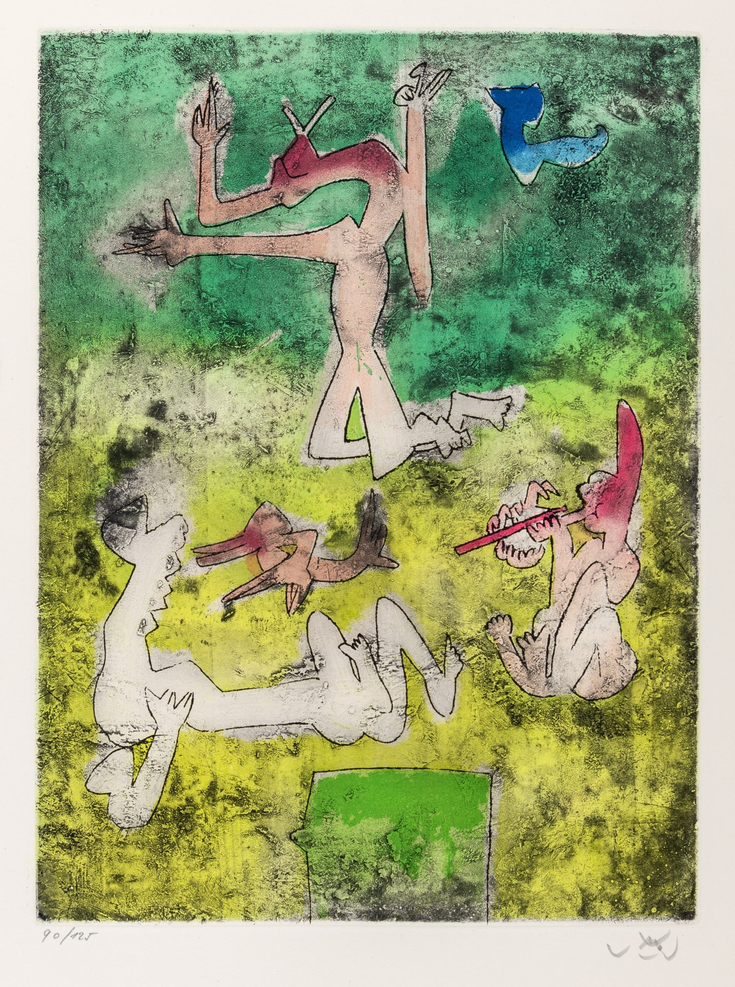 Roberto Matta - Untitled (from Centre Noeuds): Artist: Roberto Matta Title: Untitled (from Centre Noeuds) Year: 1974 Dimensions: 23 3/4 x 17 1/2 in. Edition: 90 from the limited edition of 125 Publisher: co-