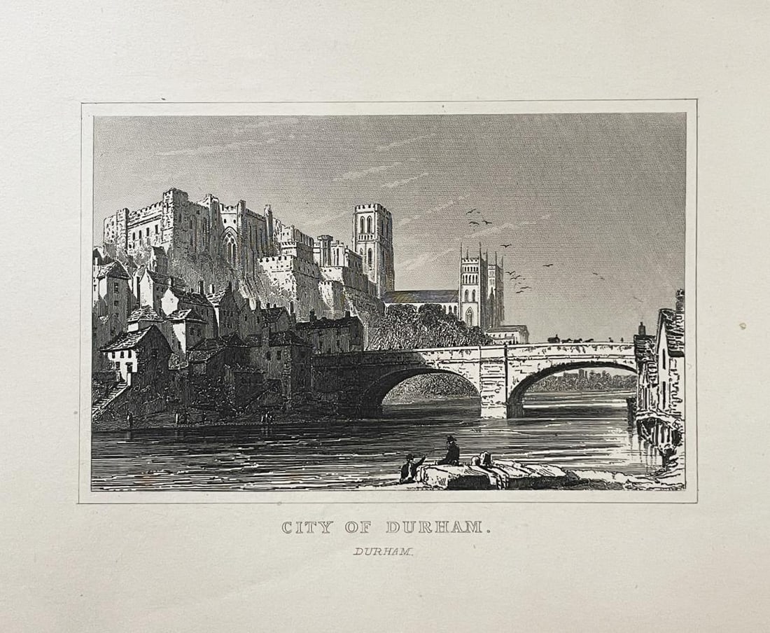Antique Print Thomas Dugdale - City of Durham: Artist: Antique Print Thomas DugdaleTitle: City of DurhamYear: 1850Dimensions: 8 5/8in. by 5 3/8in.Edition: From the rare limited editionPublisher: L. Tallis LondonSuite: Curiosities of Great