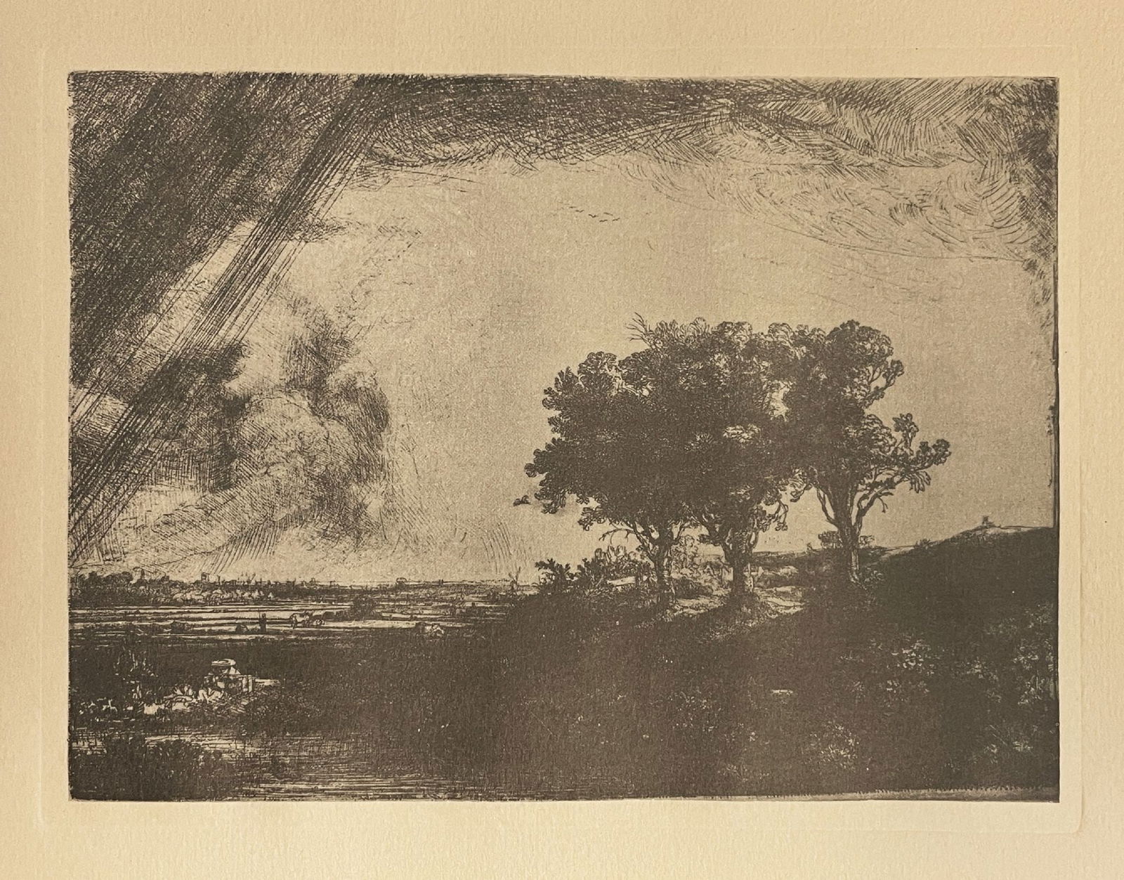 Rembrandt Harmensz van Rijn (after) - The Three Trees (1 of 1)