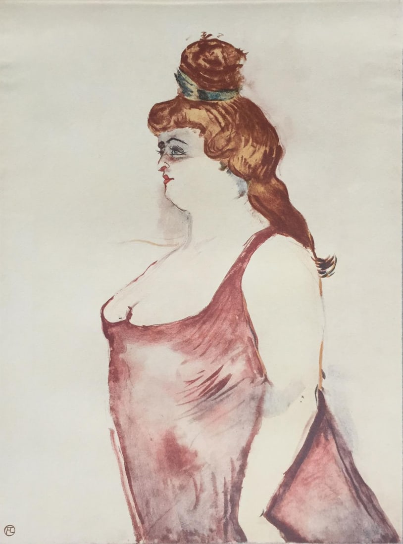 Henri Toulouse-Lautrec (After) - Mademoiselle Cocyte in: Artist: Henri Toulouse-Lautrec (After) Title: Mademoiselle Cocyte in La Belle Helene Year: 1930 Dimensions: 12in. by 17in. Edition: V from the rare limited edition of X