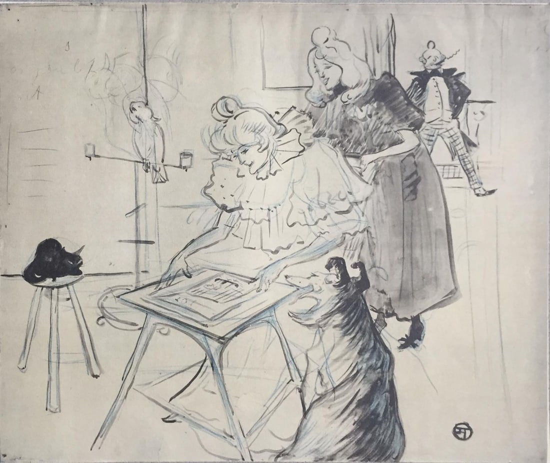 Henri Toulouse-Lautrec (After) - Untitled VIII from 70: Artist: Henri Toulouse-Lautrec (After) Title: Untitled VIII from 70 Dessins de Henri de Toulouse Lautrec Year: 1930 Dimensions: 12in. by 17in. Edition: V from the rare limited