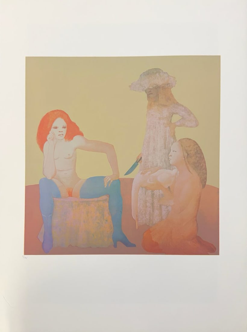 Leonor Fini - Lecon de Fragrance: Artist: Leonor Fini Title: Lecon de Fragrance Year: 1976 Dimensions: 26 3/4 x 20 1/2 in. Edition: From the rare limited edition of 175 Publisher: Editions Du Ta