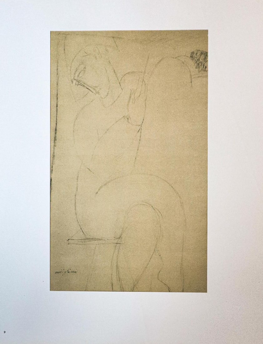 Amedeo Modigliani - Untitled portrait (After): Artist: Amedeo Modigliani Title: Untitled portrait Year: 1959 Dimensions: 22.25in. by 17.75in. Edition: From the rare limited edition 750 Publisher: Grove Press