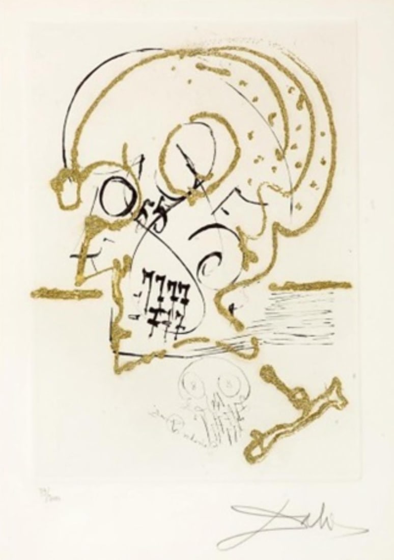 Salvador Dali - Declin: Artist: Salvador DaliTitle: DeclinYear: 1974Dimensions: 15in. by 11in.Edition: Numbered from the Rare EditionPublisher: Editions Pierre Belfond ParisSuite: Les Amours Jaunes de Tristan