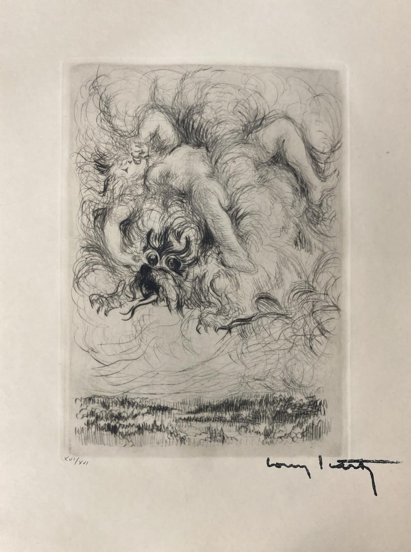 Louis Icart - Untitled XII from "Leda and the Swan": Artist: Louis IcartTitle: Untitled XII from "Leda and the Swan"Year: c. 1943Dimensions: 8.25in. by 11.25in.Edition: From the rare limited edition of XVI on Japon paperPublisher: Le Vasseur et Cie.