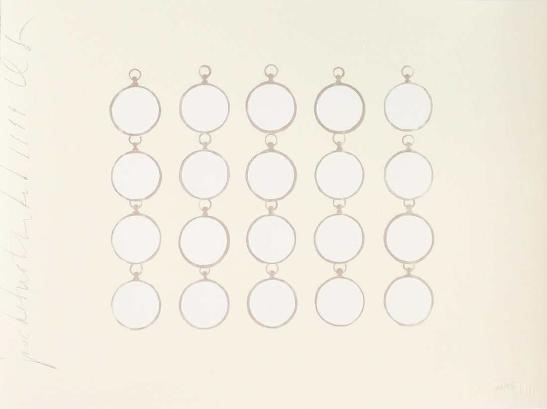 Donald Sultan - Pocket Watches (1 of 1)