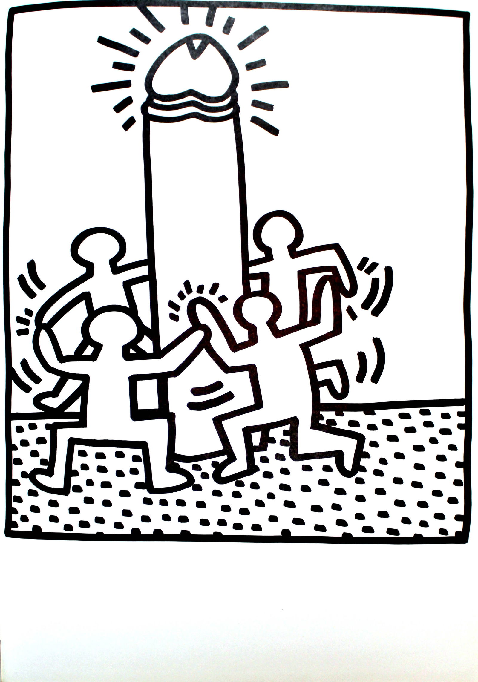 Keith Haring - Cock Dance (from Lucio Amelio Suite): Artist: Keith Haring Title: Cock Dance (from Lucio Amelio Suite) Year: 1983 Dimensions: 18.5in. by 13in. Edition: From the rare limited edition of 300 Publisher: