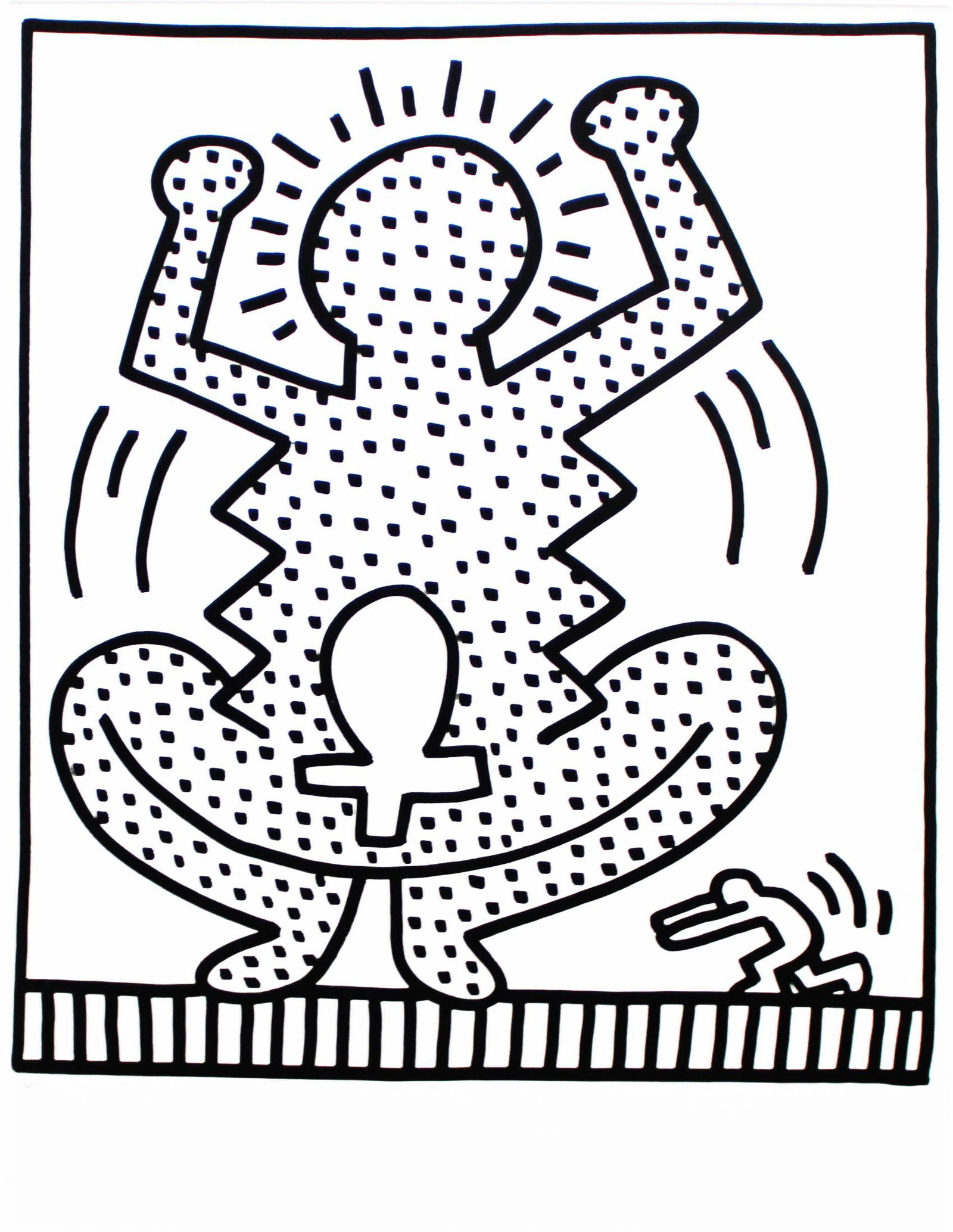 Keith Haring - Fertility (from Lucio Amelio): Artist: Keith Haring Title: Fertility (from Lucio Amelio) Year: 1983 Dimensions: 18.5in. by 13in. Edition: From the limited edition of 300 Publisher: Galerie Lu