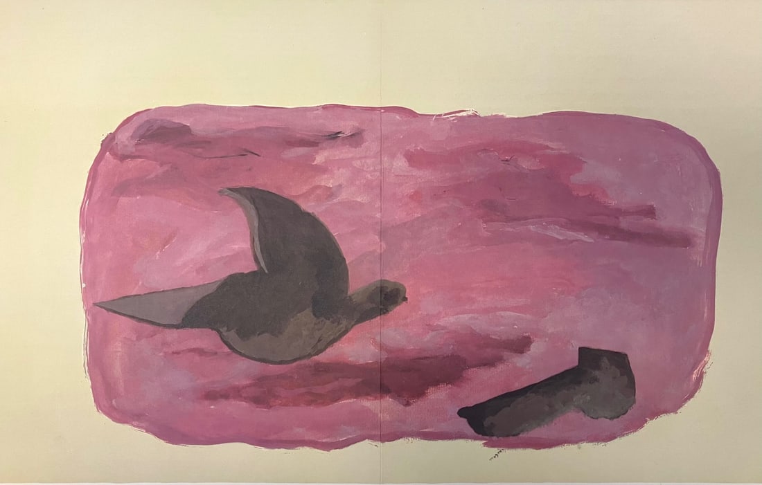 Georges Braque - Oiseaux: Artist: Georges BraqueTitle: OiseauxYear: 1967Dimensions: 22in. by 15in.Edition: From the Rare Limited EditionPublisher: Maeght ParisSuite: Derriere le Miroir No. 166Medium: Original Lithograph on