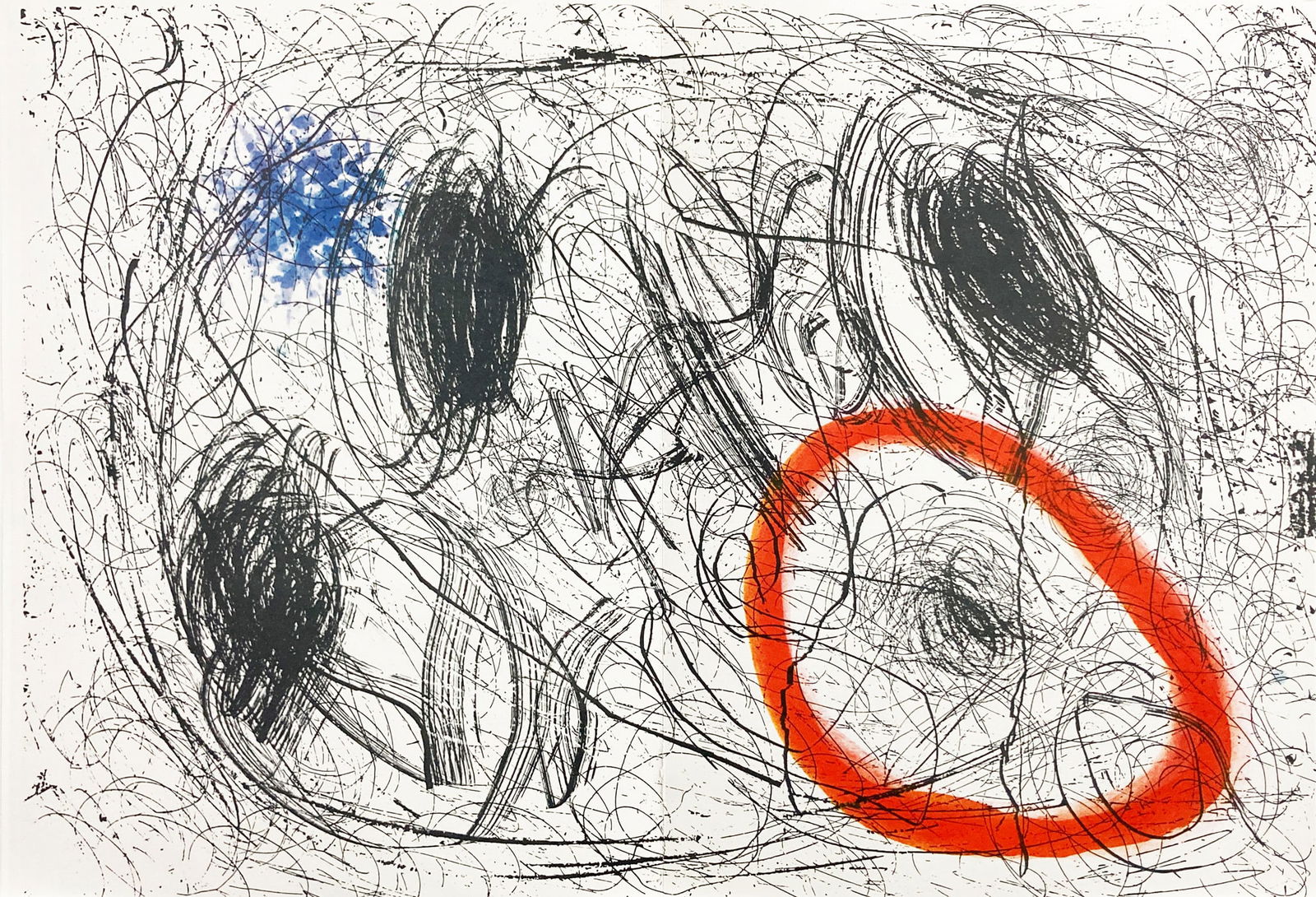 Joan Miro - Berenice's Hair: Artist: Joan MiroTitle: Berenice's HairYear: 1964Dimensions: 20 1/2 x 13 1/2 in.Edition: From the Rare Limited EditionSuite: Derriere Le MiroirMedium: Lithograph in colorsCondition: ExcellentComes