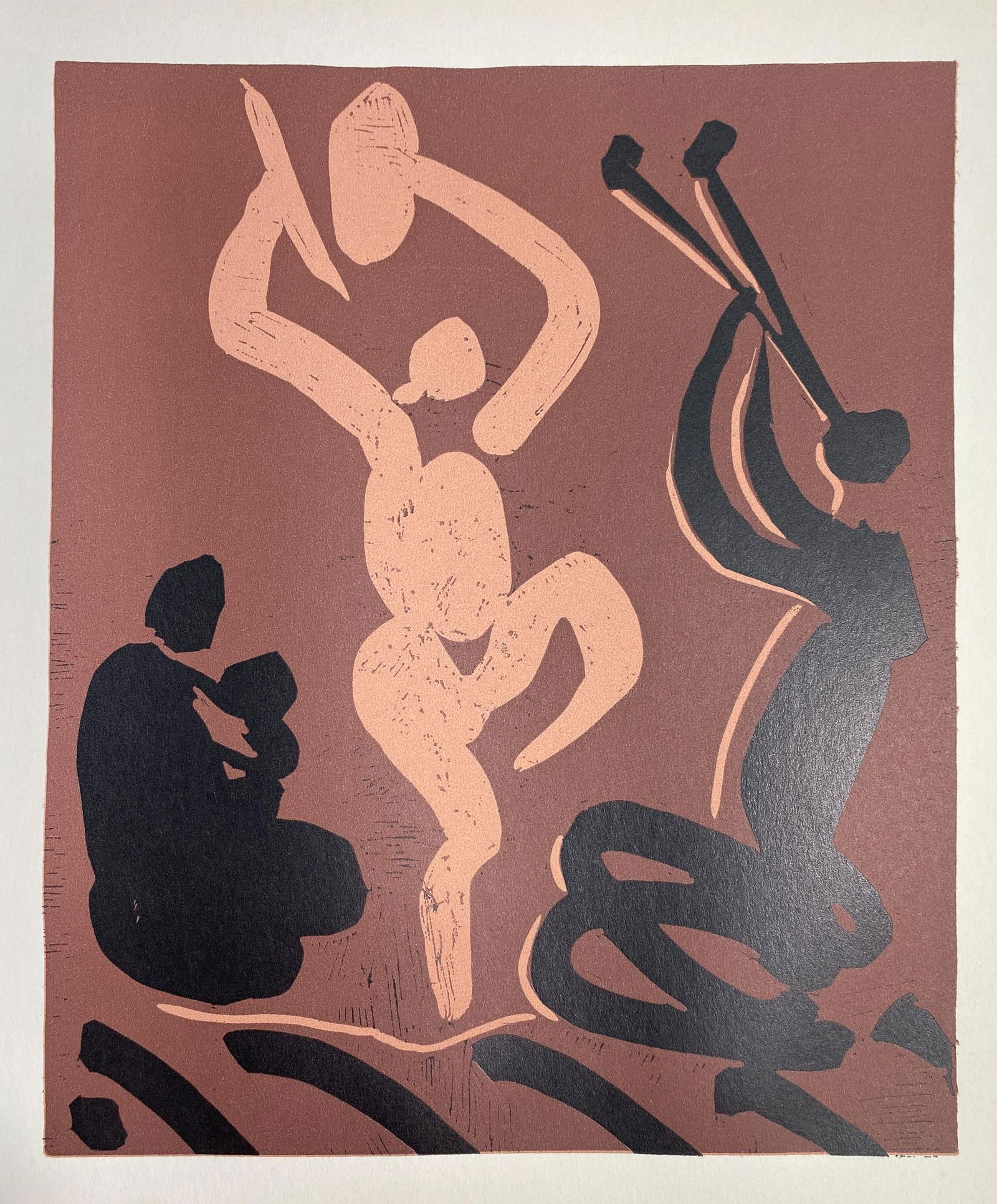 Pablo Picasso - Mere (After): Artist: Pablo PicassoTitle: MereYear: 1962Dimensions: 8.75in. by 10.5in.Edition: From a rare limited editionPublisher: Verlag Gerd Hatje StuttgartSuite: Picasso LinogravuresMedium: Linogravure in