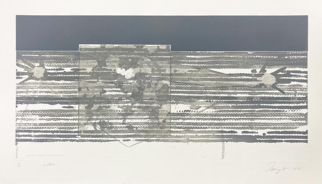 James Rosenquist - Window Washer Glass House (Gray): Artist: James Rosenquist Title: Window Washer Glass House (Gray) Year: 1978 Dimensions: 36in. by 17.5in. Edition: From the rare limited edition of 78 Medium: Co