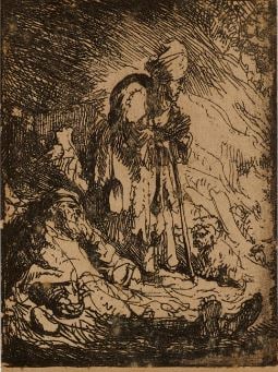 Rembrandt van Rijn (After) - Sick Beggar and Old Beggar (1 of 1)