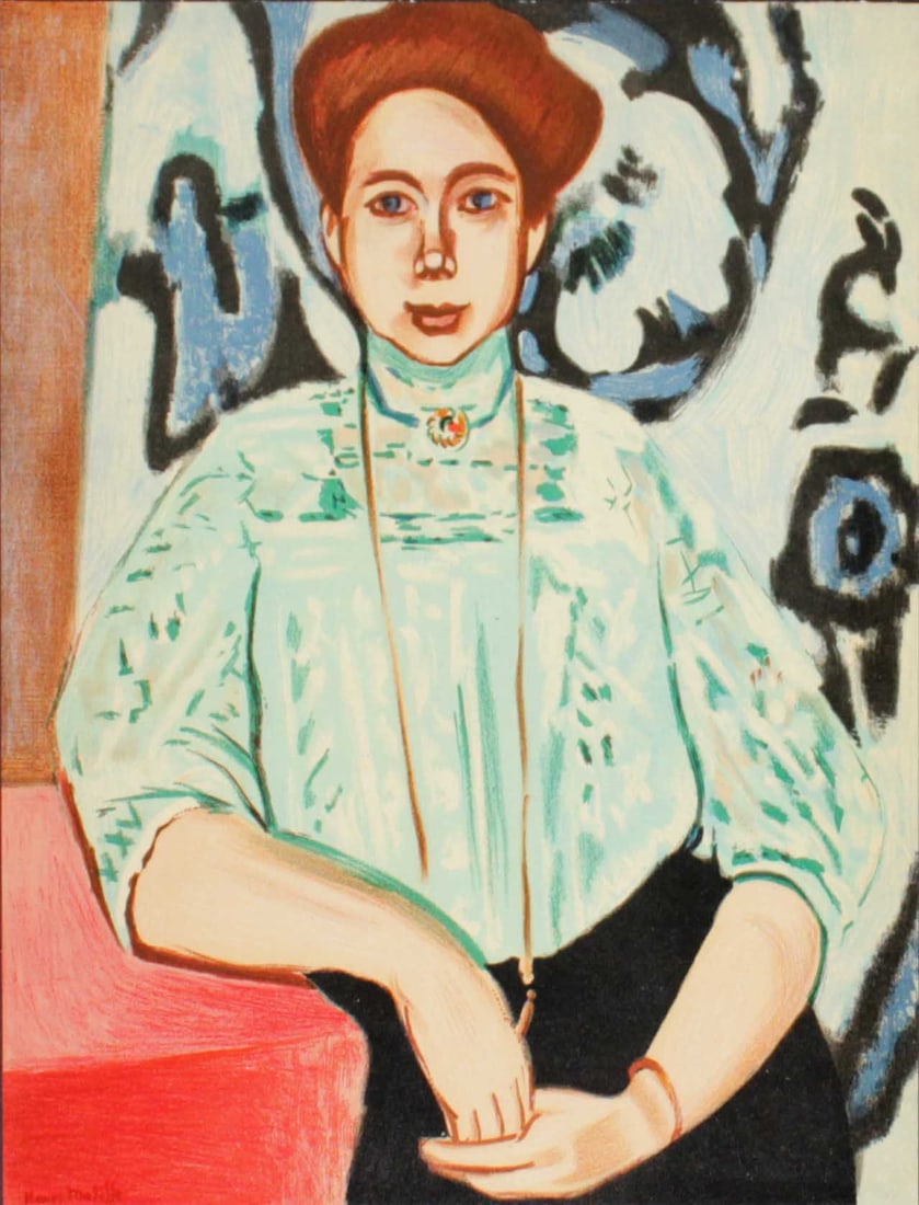 Henri Matisse (After) - Portrait of Greta Moll: Artist: Henri Matisse (After)Title: Portrait of Greta MollYear: 1954Dimensions: 7 1/8 x 9 in.Edition: From the rare limited editionSuite: PortraitsMedium: Original offset lithograph on