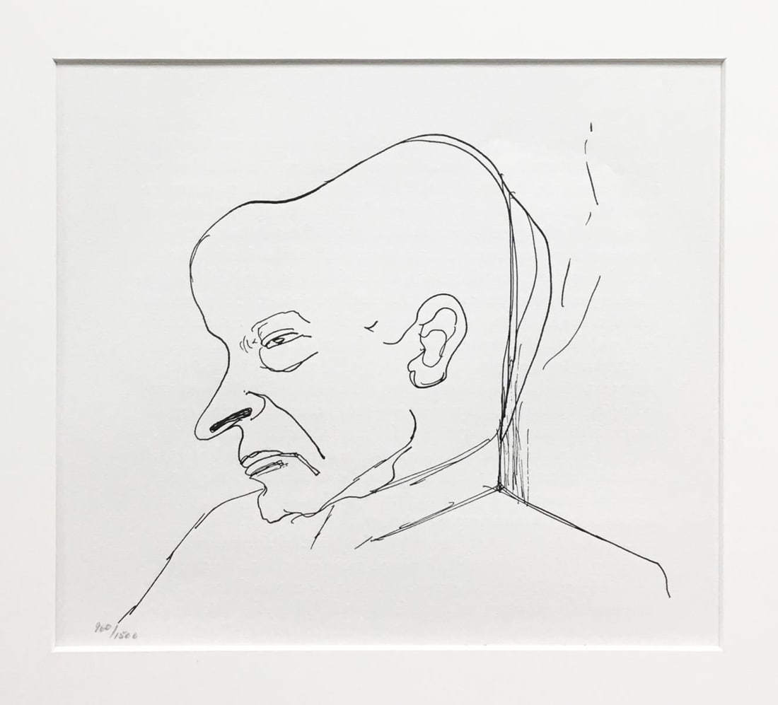Alice Neel - Profile: Artist: Alice Neel Title: Profile Year: 1985 Dimensions: 11 1/4in. by 15 1/4in. Edition: From the Rare Limited Edition of 1500 Publisher: Limited Editions Club