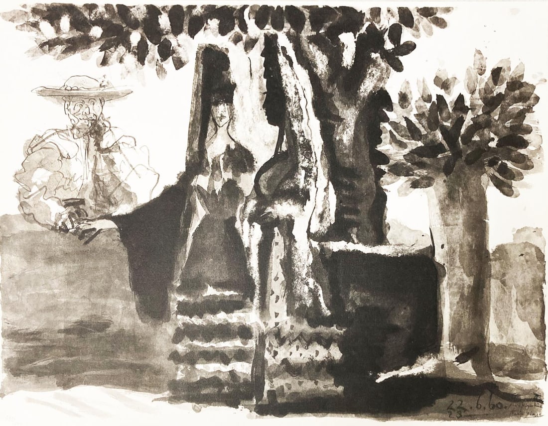 Pablo Picasso (After) - 22.6.60: Artist: Pablo Picasso (After) Title: 22.6.60 Year: 1960 Dimensions: 17in. by 21.5in. Publisher: Au Vent D'Arles Suite: Toros Condition: Excellent