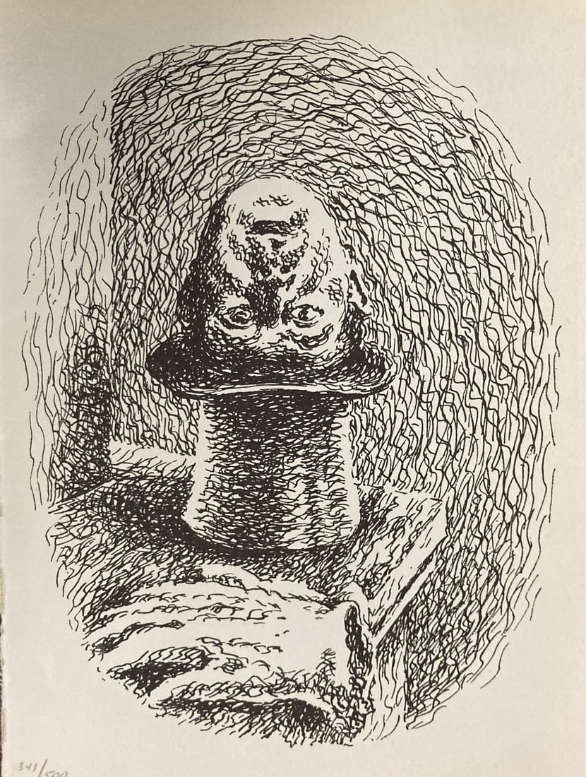Rene Magritte - Untitled (Head in Hat) (1 of 1)