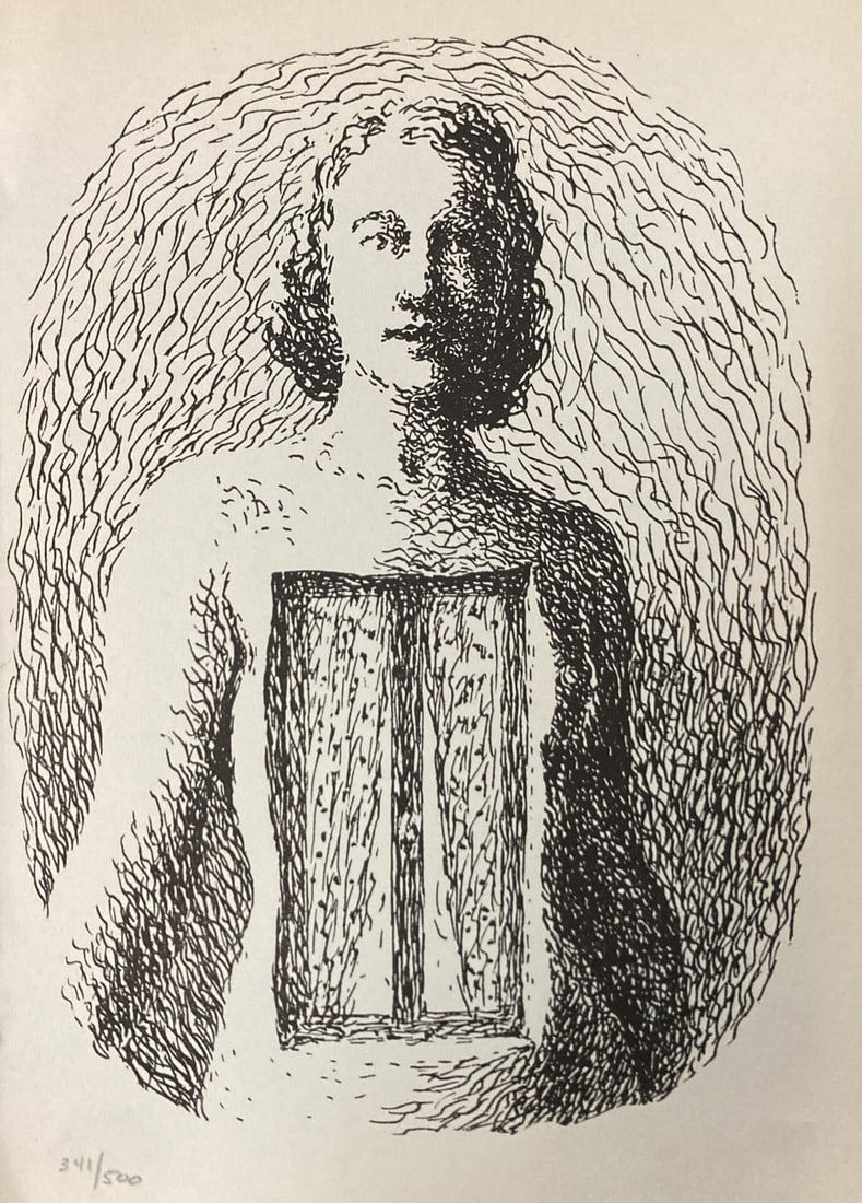 Rene Magritte - Untitled (Open Chest): Artist: Rene MagritteTitle: Untitled (Open Chest)Year: 1946 Dimensions: 8.5in. by 6.5in.Edition: From the rare limited edition of 500Publisher: Les Editions LumiereSuite: Les Necessites De La Vie et