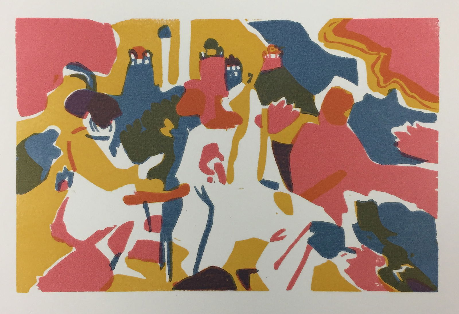 Wassily Kandinsky - Untitled: Artist: Wassily KandinskyTitle: UntitledYear: 1971Dimensions: 15 x 11 in.Edition: From the Rare Limited Edition of 100Publisher: Pierre Belfond, ParisSuite: Regards sur le Pass?Medium: Woodcut Relief