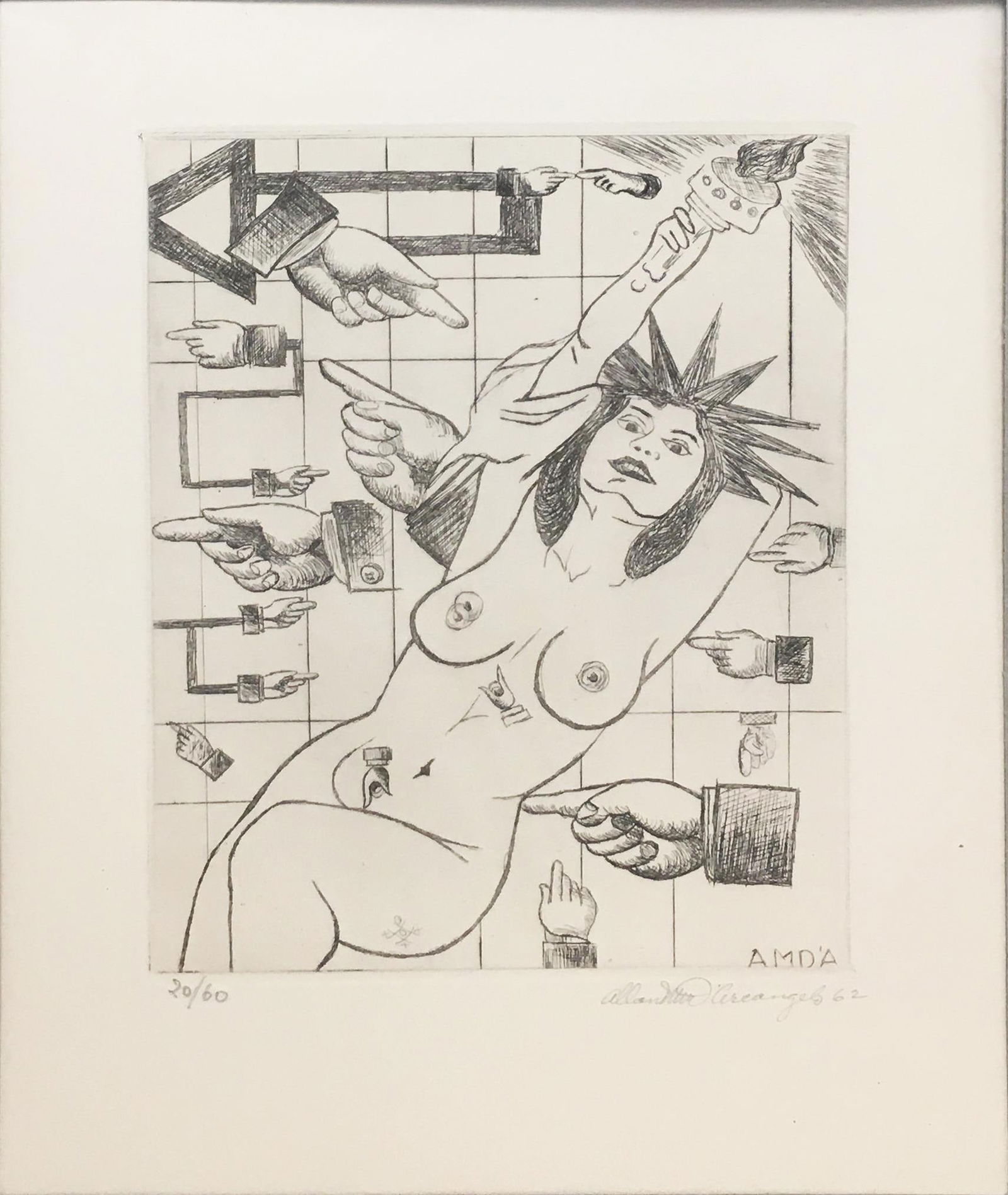 Allan D Arcangelo - Untitled XXI: Artist: Allan D Arcangelo Title: Untitled XXI Year: 1962 Dimensions: 10in. by 7.5in. Edition: Numbered from the rare limitted edition of 60 Publisher: Galleria