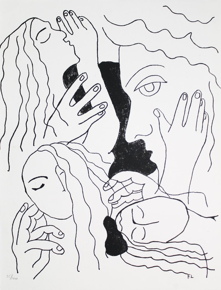 Fernand Leger - Illuminations XI (Additional Suite): Artist: Fernand Leger Title: Illuminations XI (Additional Suite) Year: 1949 Dimensions: 13in. by 9.75in. Edition: From the rare limited edition of 100 Publisher:</