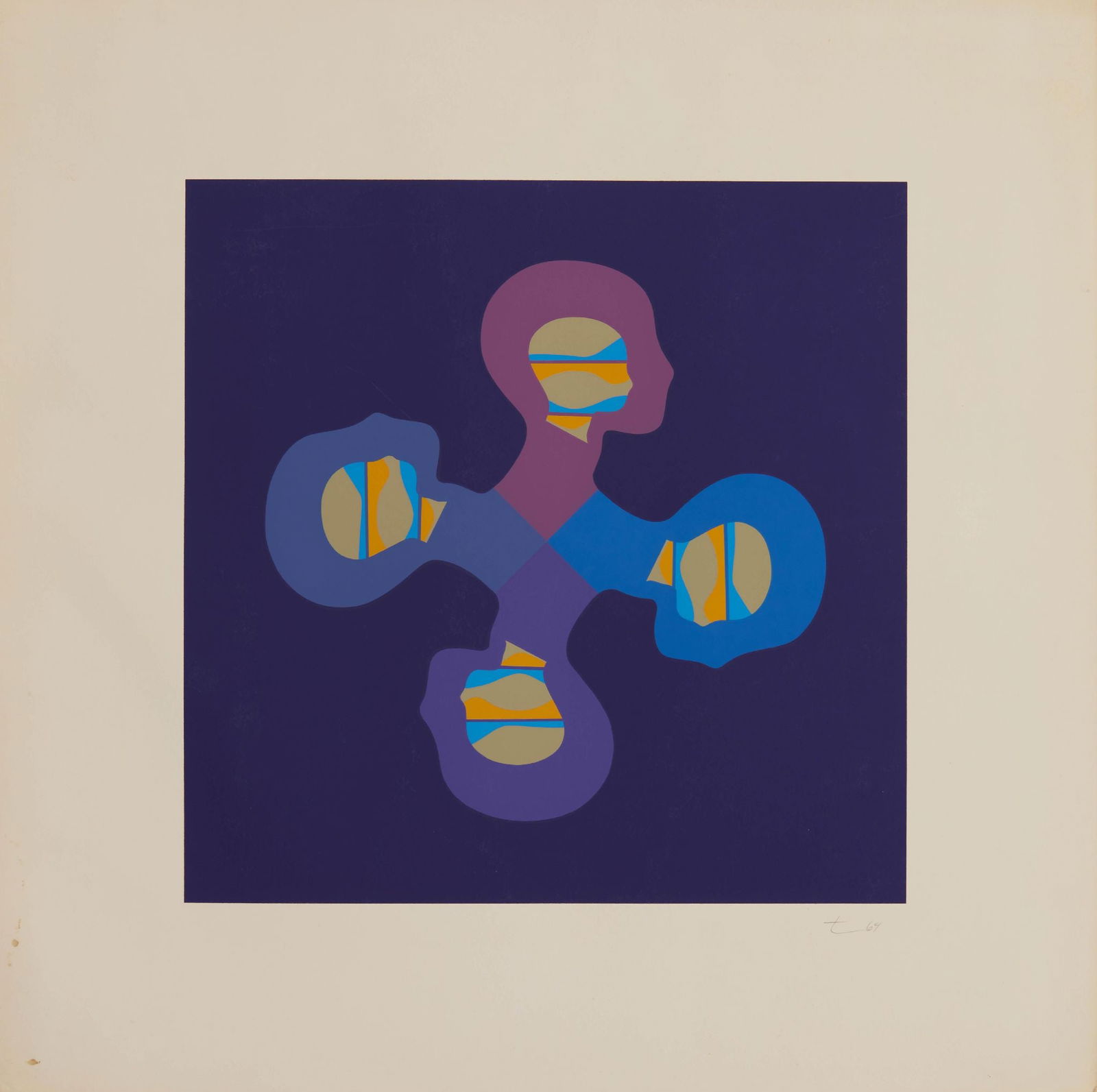 Ernest Trova - Untitled (from Falling Man Manscapes portfolio) (1 of 1)