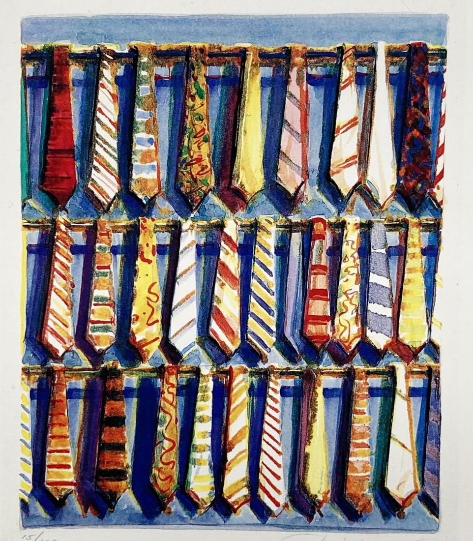 Wayne Thiebaud - Row of Ties (After) (1 of 1)
