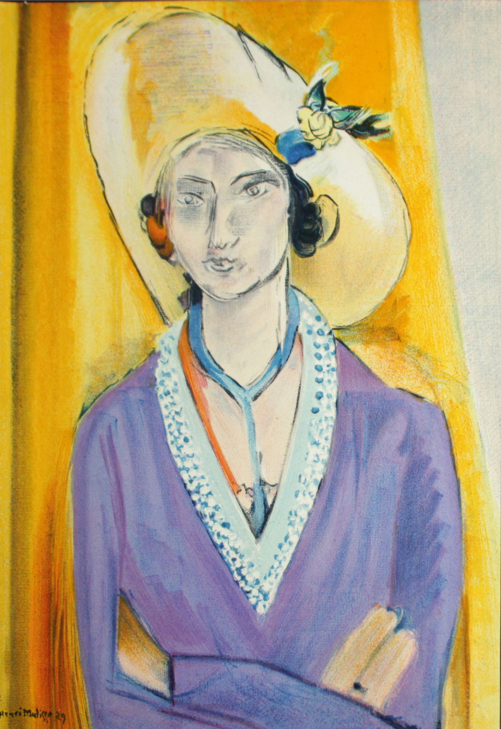 Henri Matisse (After) - The Yellow Hat (1 of 1)