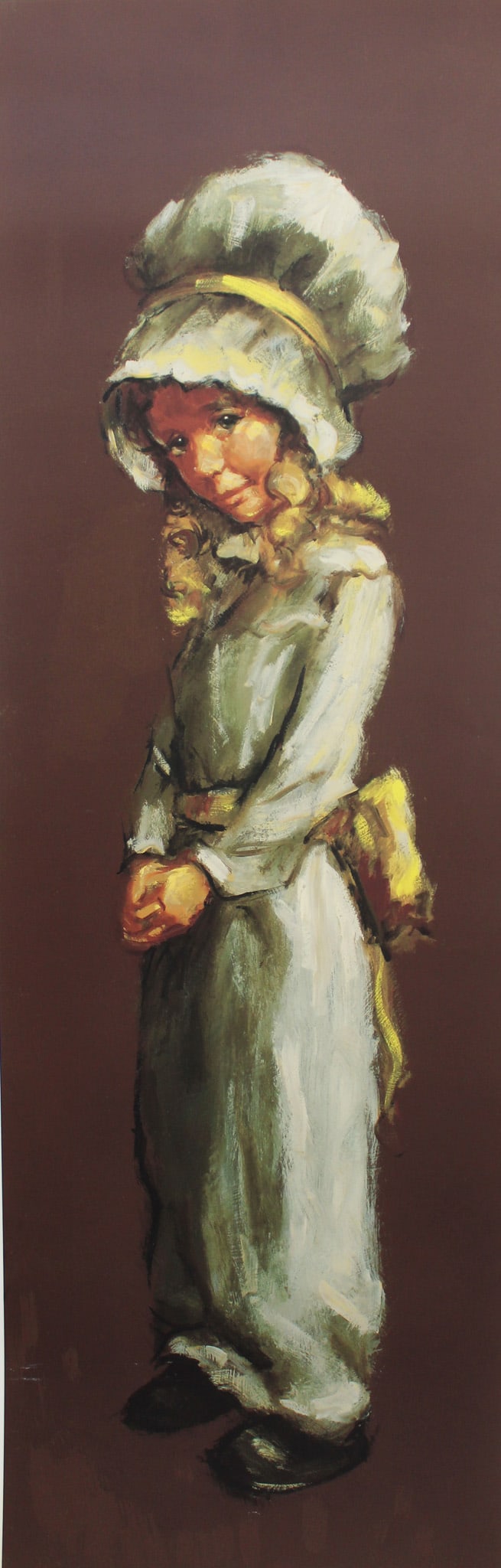 Leighton Jones - Young Girl: Artist: Leighton JonesTitle: Young GirlDimensions: 13 x 40 in.Edition: From the rare limited edition of 375Medium: Original lithograph on paperCondition: ExcellentSignature Details: Hand signed by