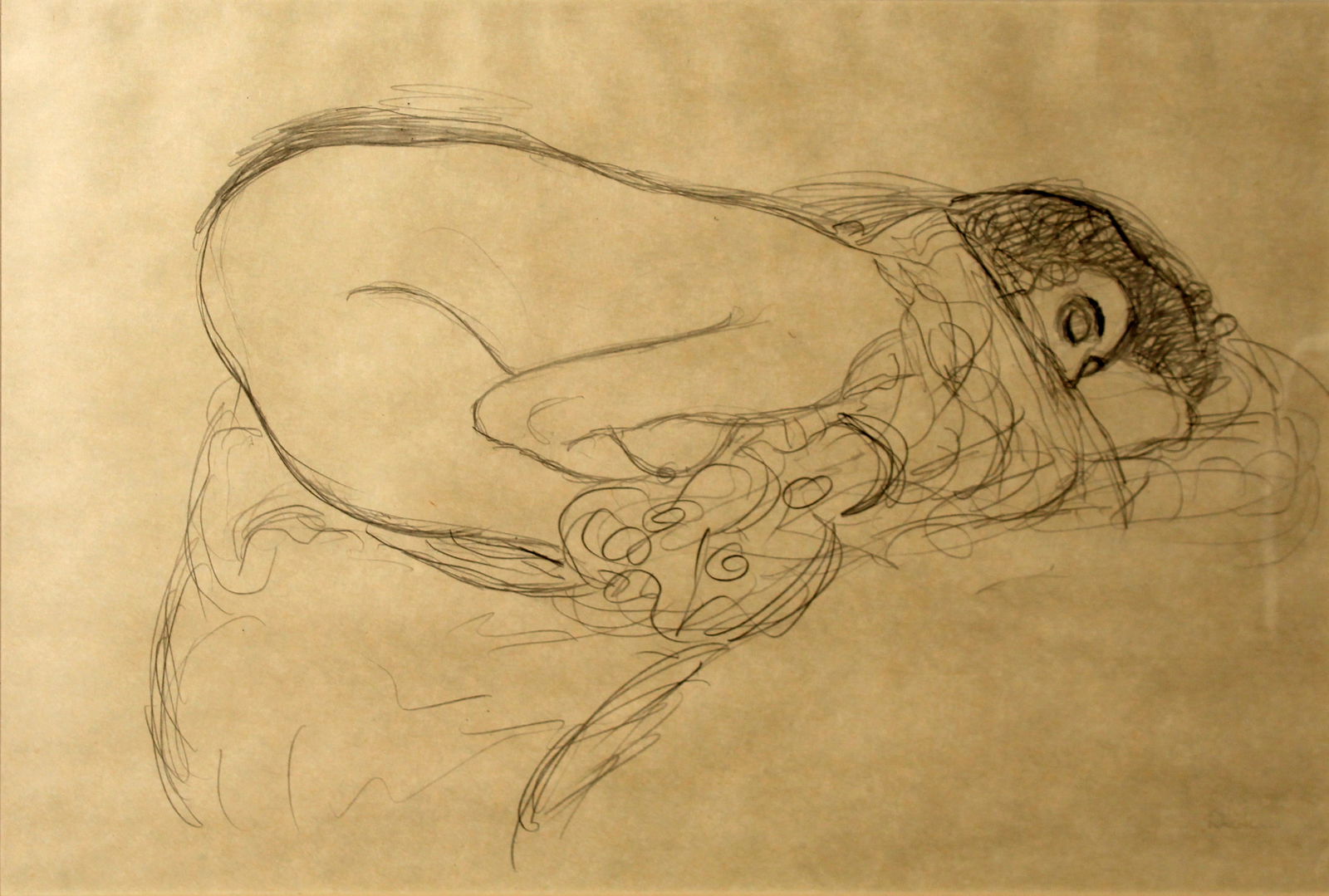 Gustav Klimt (After) - Preliminary Drawing for the Painting Leda: Artist: Gustav Klimt (After)Title: Preliminary Drawing for the Painting LedaYear: 1996Dimensions: 21 1/2 x 14 1/2 in.Edition: 334 from the rare limited edition of 1000Suite: Faksimilie der