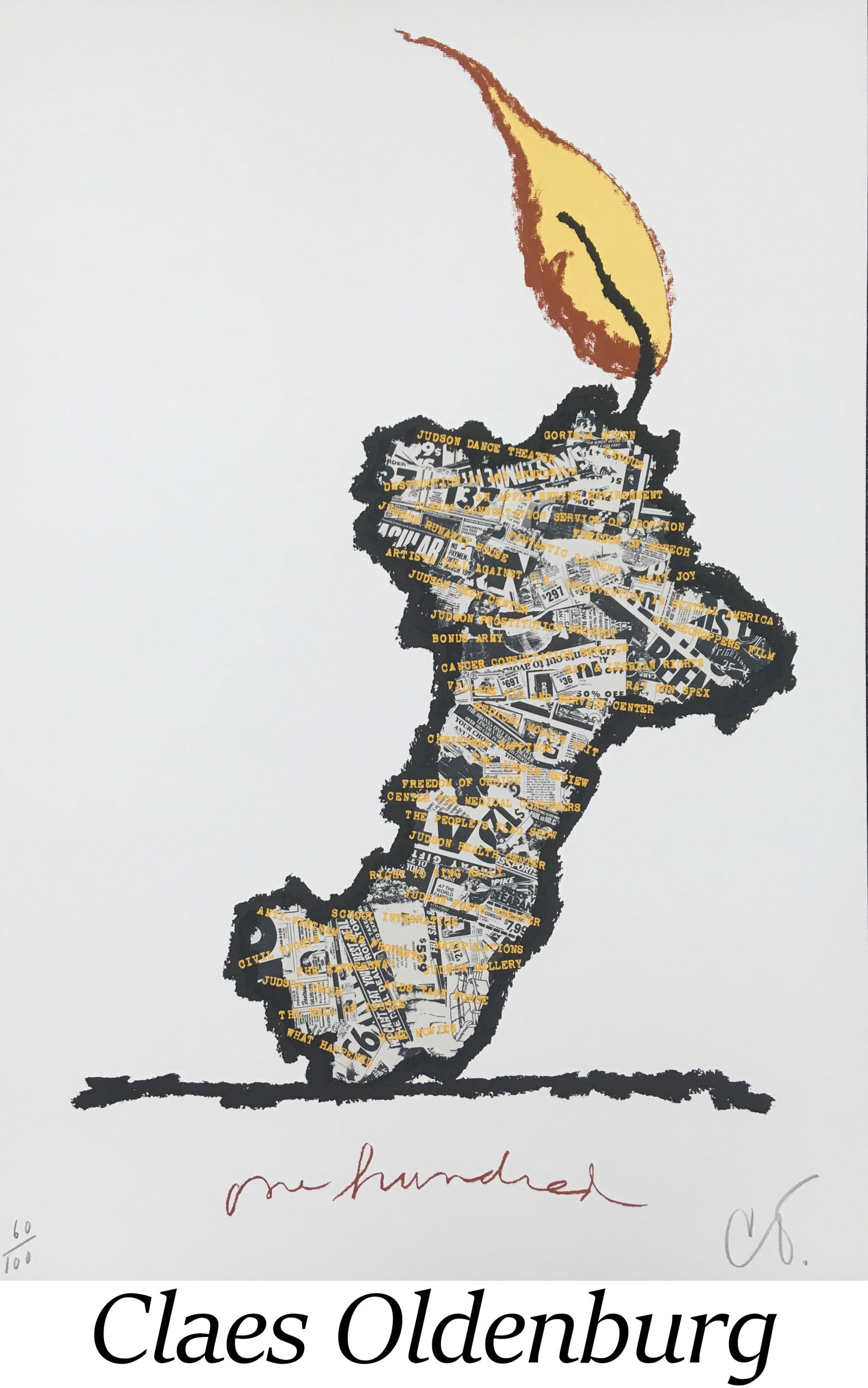 Claes Oldenburg - Centennial Print for the Judson Memorial Church (1 of 1)