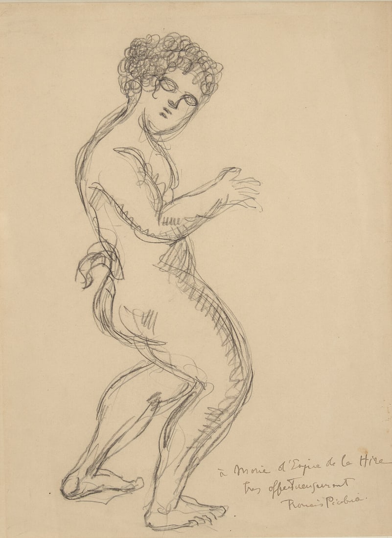Francis Picabia - Satyre: Artist: Francis Picabia Title: Satyre Dimensions: 12 7/8 x 10 in. Edition: Original work of art Medium: Pencil on paper Condition: Excellent Signatur