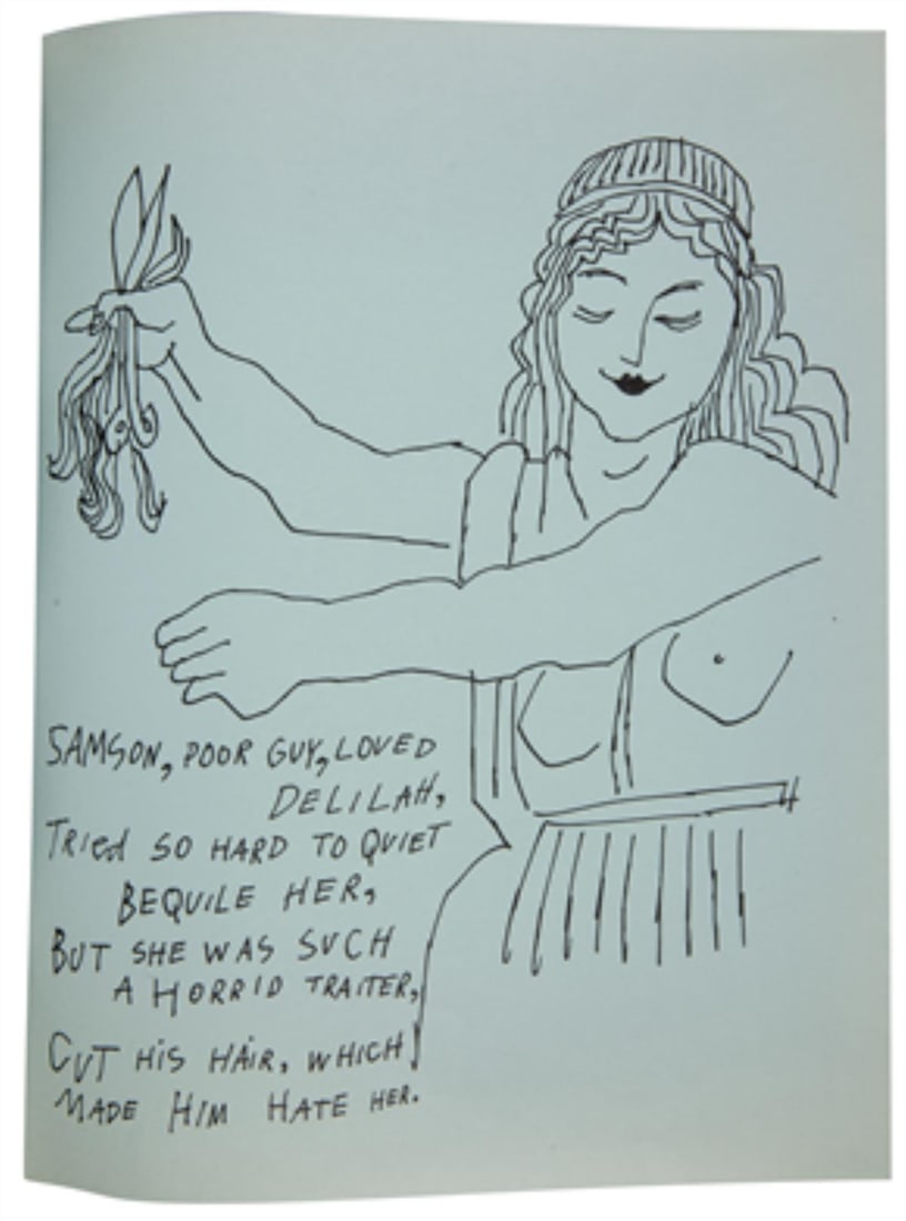 Andy Warhol - Untitled from "Love is a Pink Cake": Artist: Andy WarholTitle: Untitled from "Love is a Pink Cake"Year: 1953Dimensions: 11in. by 8.5in.Edition: From the rare limited editionSuite: Love is a Pink CakeMedium: Original offset lithograph on