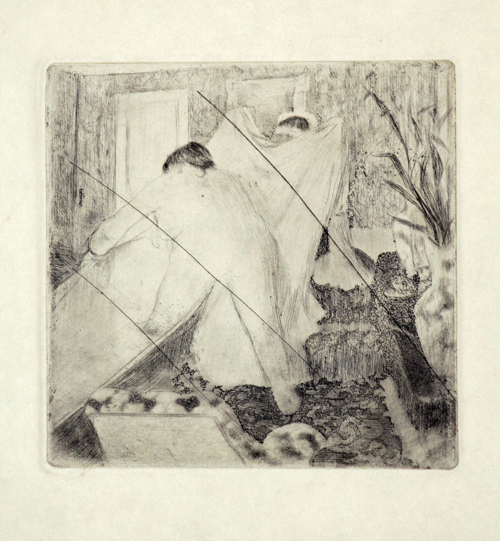 Edgar Degas - Leaving the Bath (Cancelled Plate) (1 of 1)