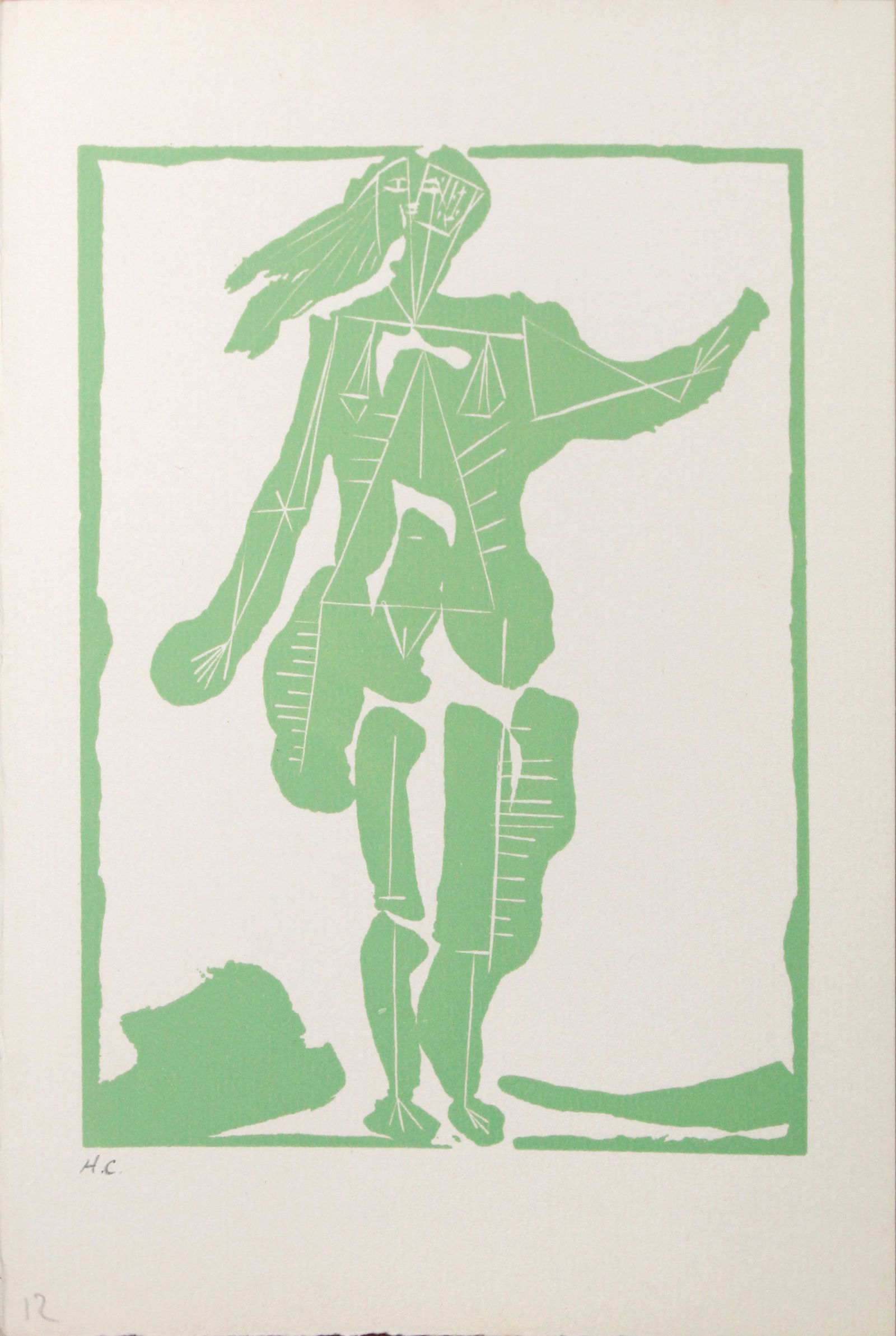 Pablo Picasso - Non Vouloir: Artist: Pablo PicassoTitle: Non VouloirYear: 1942Dimensions: 7.5in. by 5.5in.Edition: From the rare limited H.C. editionPublisher: Editions Jeanne Bucher; ParisSuite: Non VouloirMedium: Original