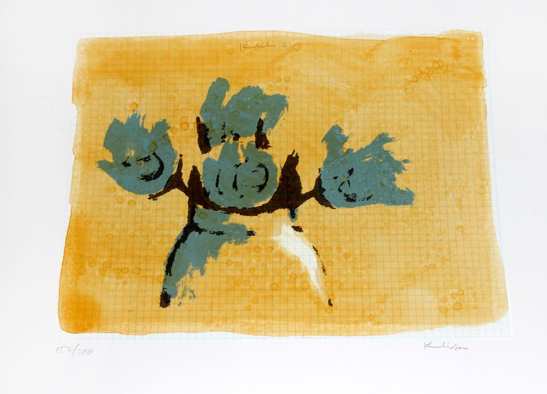 Robert Kulicke, one plate from "New York Ten": Artist: Robert KulickeTitle: UntitledSuite: New York TenYear: 1964Medium: Original silkscreen in colors on paperEdition: 152 from the limited edition of 200Publisher: Tanglewood PressSize: 17 1/2" x