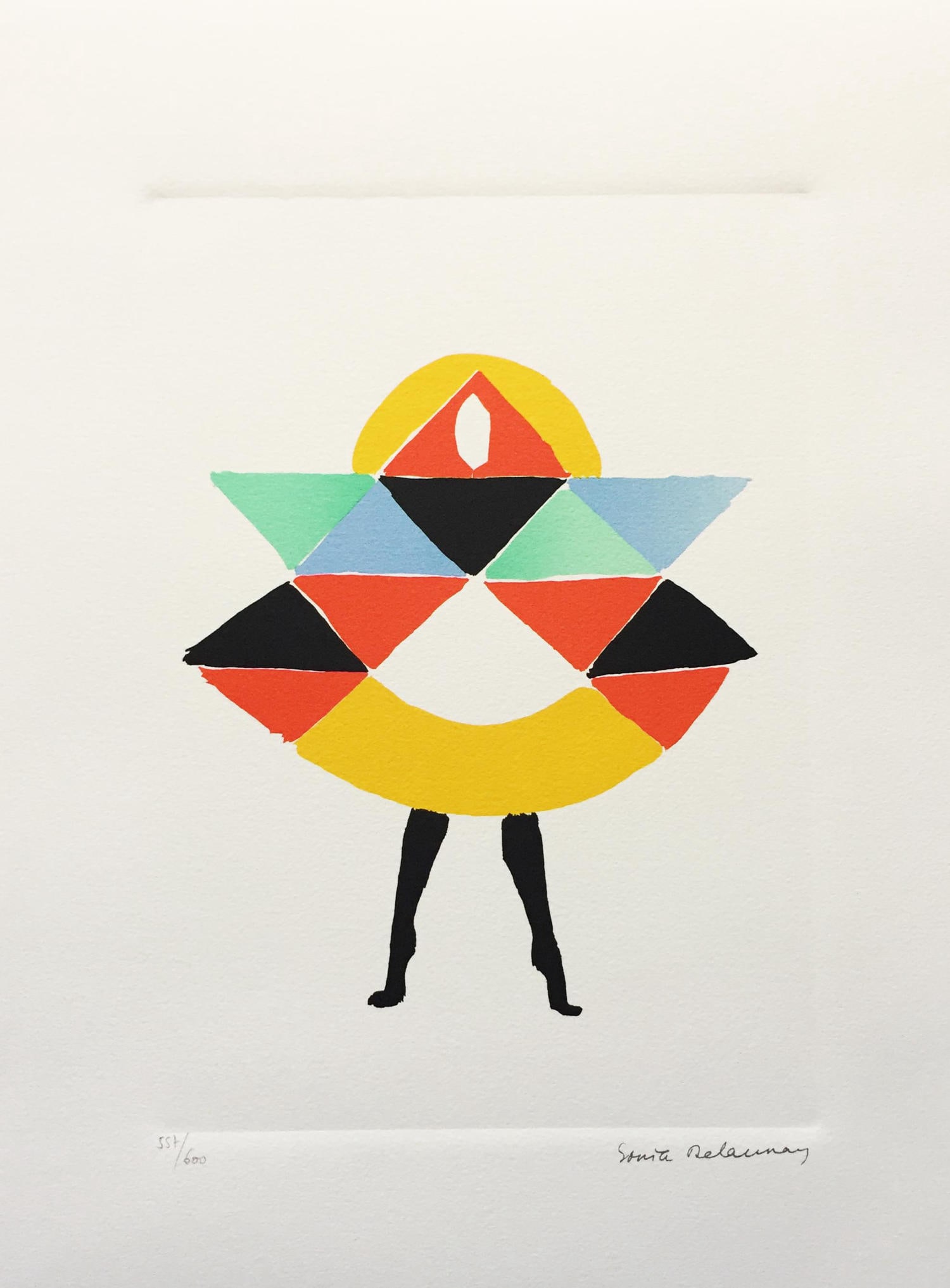 Sonia Delaunay - Carnival Dress: Artist: Sonia DelaunayTitle: Carnival DressYear: 1994Dimensions: 8in. by 11in.Edition: from the rare limited edition of 600Publisher: ArtCurial EditionSuite: for Society AzygosMedium: Original