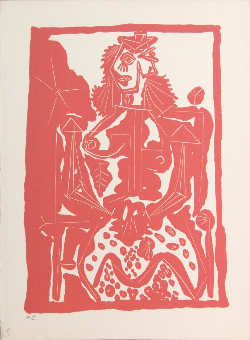 Pablo Picasso - Non Vouloir: Artist: Pablo PicassoTitle: Non VouloirYear: 1942Dimensions: 7.5in. by 5.5in.Edition: From the rare limited H.C. editionPublisher: Editions Jeanne Bucher; ParisSuite: Non VouloirMedium: Original