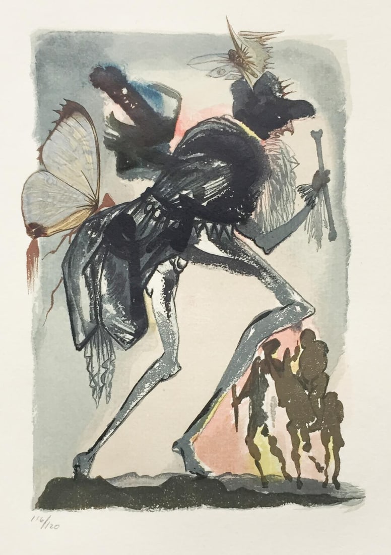 Salvador Dali - Le Tricorne 7: Artist: Salvador Dali Title: Le Tricorne 7 Year: 1958 Dimensions: 10in. by 12 3/4in. Edition: From the rare limited edition of 120 Publisher: Editions du Rocher