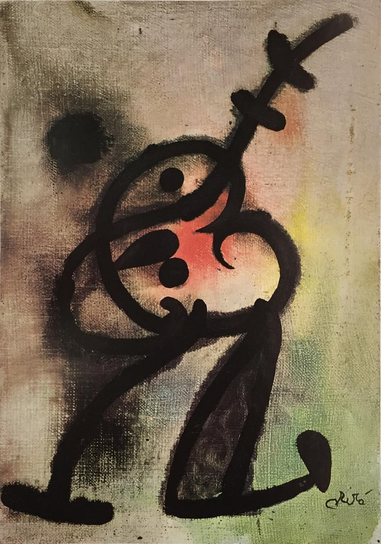 Joan Miro - Composition for Derriere Le Miroir: Artist: Joan Miro Title: Composition for Derriere Le Miroir Year: 1978 Dimensions: 15in. by 11in. Edition: From the Rare Limited Edition Publisher: Mourlot Pari