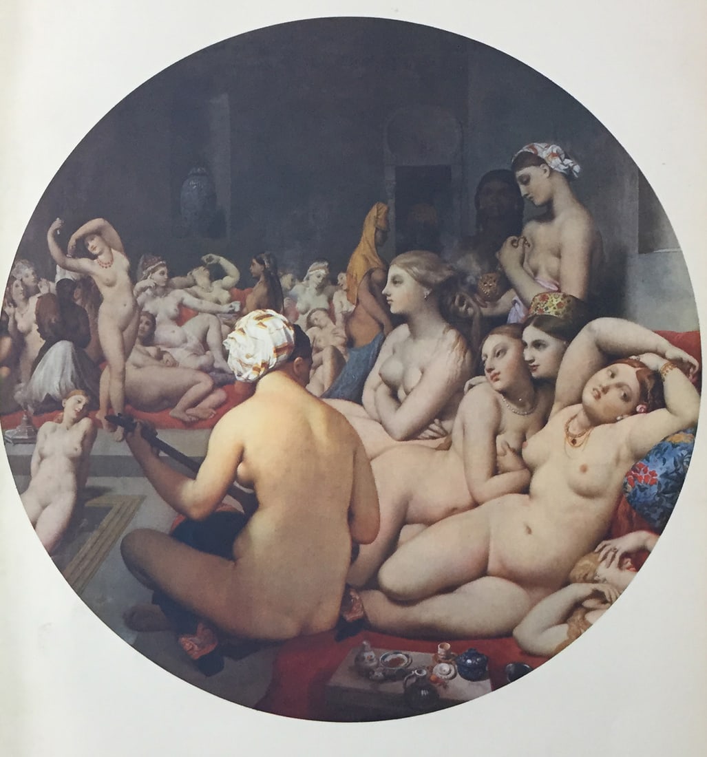 Jean Auguste Dominique Ingre (After) - The Turkish Bath: Artist: Jean Auguste Dominique Ingre (After)Title: The Turkish BathYear: 1938Dimensions: 14in. by 10 1/2in.Weight: 0Edition: From the rare limited editionSuite: Verve Vol. 1 No. 3Medium: Original