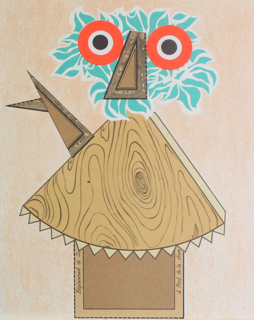 Enrico Baj - Personnage: Artist: Enrico BajTitle: PersonnageYear: 1975Dimensions: 12 1/5in. by 9 3/5in.Edition: From the Rare Limited EditionMedium: Original Lithograph on PaperCondition: ExcellentComes with Letter of