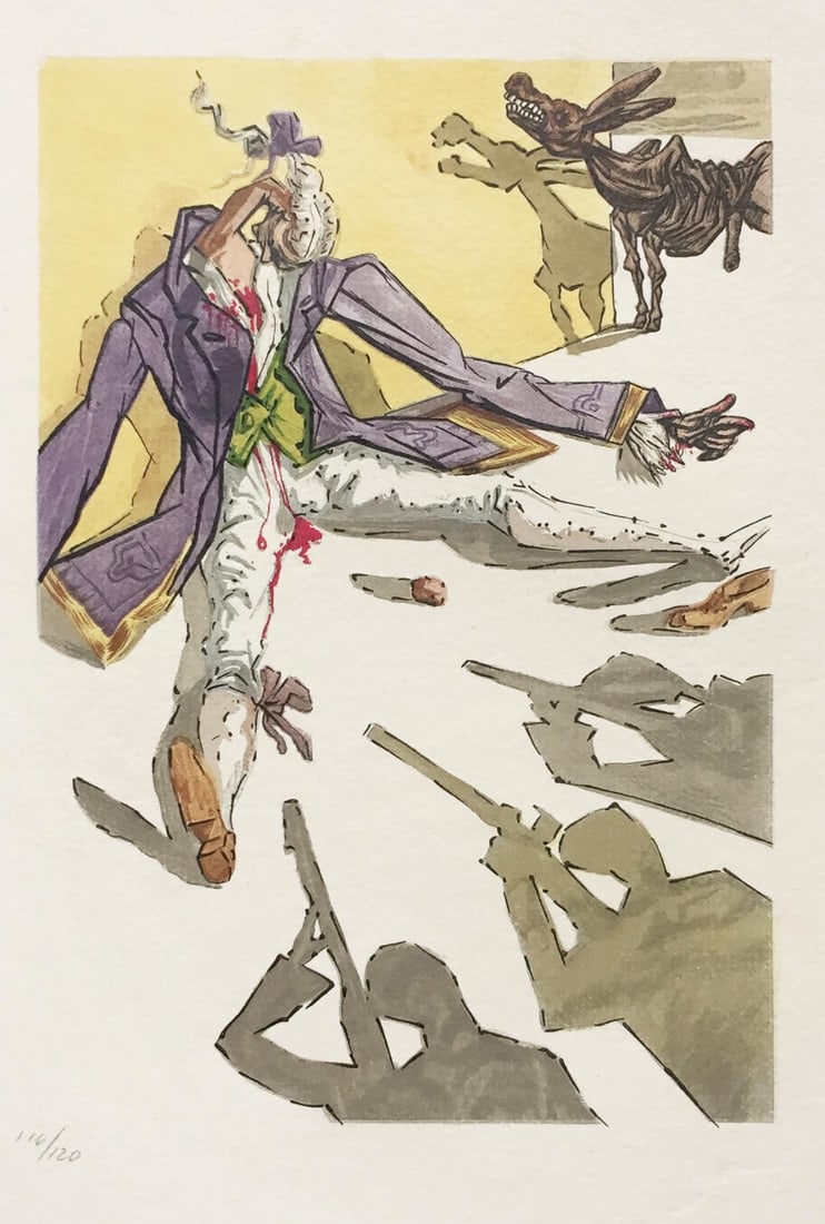 Salvador Dali - Le Tricorne 2: Artist: Salvador Dali Title: Le Tricorne 2 Year: 1958 Dimensions: 10in. by 12 3/4in. Edition: From the rare limited edition of 120 Publisher: Editions du Rocher